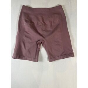 AUROLA Seamless Ruched Bike‎ Shorts Mauve Dusty Rose High Waist Athleisure